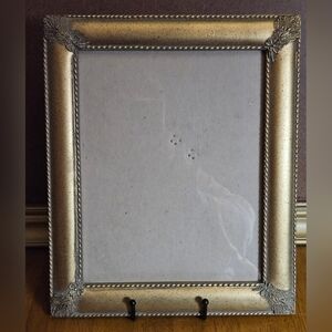 Gold Colored Ornate 8" X 10" Matte Picture Frame Portrait Or Landscape Table Top